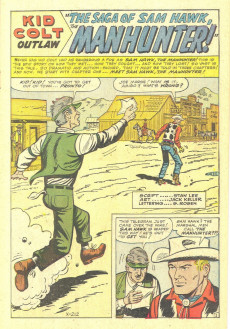 Extrait de Kid Colt Outlaw (1948) -111- Sam Hawk, the Man-Hunter!