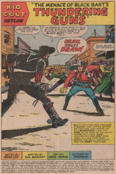 Extrait de Kid Colt Outlaw (1948) -135- The Deadly Menace of Black Bart's Thundering Guns!