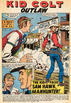 Extrait de Kid Colt Outlaw (1948) -146- Sam Hawk... Manhunter!