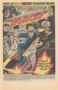 Extrait de Weird Wonder Tales (Marvel Comics - 1973) -15- Into the Jaws of the World Called Madness!