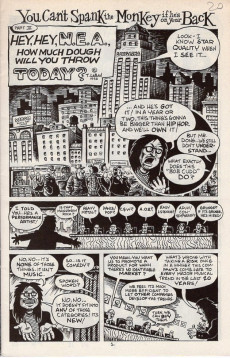 Extrait de Cud (Fantagraphics Books - 1992) -3- CUD #3 - Hey, Hey, N.E.A., How much dough will you throw today ?