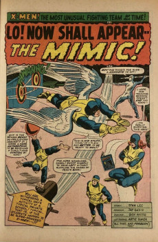 Extrait de X-Men Vol.1 (The Uncanny) (1963) -19- Lo! Now Shall Appear -- The Mimic!