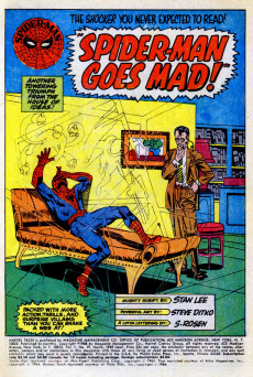 Extrait de Marvel Tales Vol.2 (1966) -19- Spidey Goes Mad!