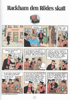 Extrait de Tintin (en langues étrangères) -12Suédois- Rackham den Rödes skatt