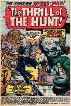 Extrait de Marvel Tales Vol.2 (1966) -27- Spidey... Cornered by Kraven the Hunter!
