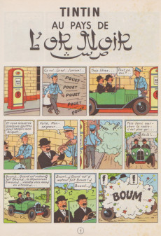 Extrait de Tintin (Historique) -15B36a- Tintin au pays de l'or noir