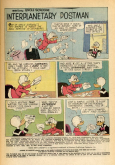 Extrait de Uncle $crooge (2) (Gold Key - 1963) -94- Interplanetary Postman