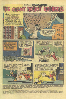 Extrait de Uncle $crooge (2) (Gold Key - 1963) -115- The Giant Robot Robbers