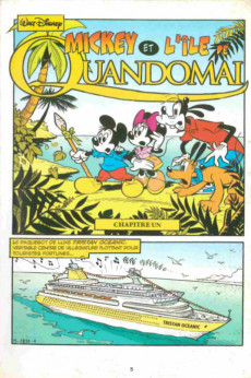 Extrait de BD Disney -1- Mickey, l'île de Quandomai