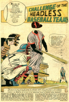 Extrait de The brave And the Bold Vol.1 (1955) -45- Challenge of the Headless Baseball Team!