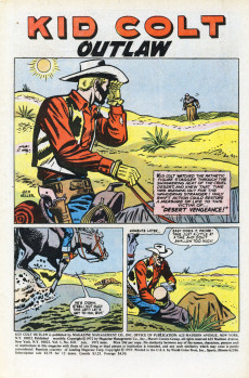 Extrait de Kid Colt Outlaw (1948) -160- Battle At Bottomless Gorge!