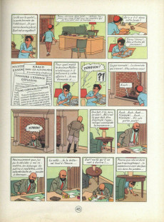 Extrait de Tintin (Historique) -15B30- Tintin au pays de l'or noir