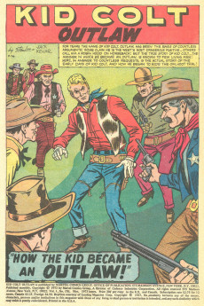 Extrait de Kid Colt Outlaw (1948) -170- The Origin of Kid Colt!