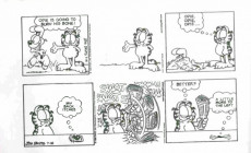 Extrait de Garfield (1980) -35- Garfield feeds the kitty