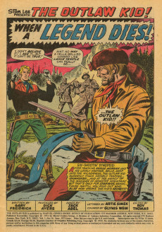 Extrait de The outlaw Kid Vol.2 (1970) -16- The End of the Trail!