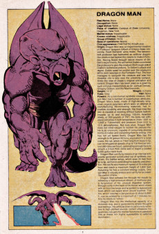 Extrait de (DOC) The Official Handbook of the Marvel Universe Vol.1 (1983) -4- D-G: From Dragon Man to Gypsy Moth