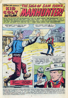 Extrait de Kid Colt Outlaw (1948) -181- The Saga of Sam Hawk, Manhunter