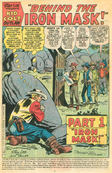 Extrait de Kid Colt Outlaw (1948) -206- The Hombre in the Iron Mask!