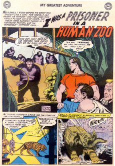 Extrait de My greatest adventure Vol.1 (DC comics - 1955) -14- I Was a Prisoner in a Human Zoo!