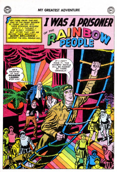 Extrait de My greatest adventure Vol.1 (DC comics - 1955) -25- I Was a Prisoner of the Rainbow People!