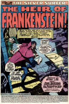 Extrait de Fantasy Masterpieces Vol.2 (1979) -7- Heir of Frankenstein!