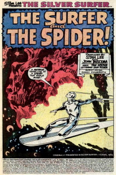 Extrait de Fantasy Masterpieces Vol.2 (1979) -14- The Surfer Battles Spider-Man!