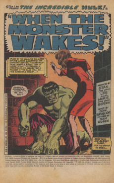 Extrait de Marvel Super-heroes Vol.1 (1967) -54- When the Monster Wakes!