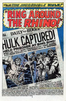 Extrait de Marvel Super-heroes Vol.1 (1967) -58- Rampage of the Rhino!
