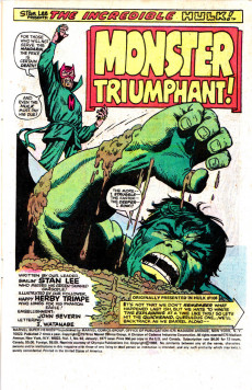 Extrait de Marvel Super-heroes Vol.1 (1967) -62- Monster Triumphant!