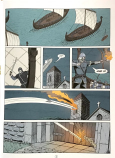 Extrait de Histoire de France en bande dessinée -8- Des raids viking à la Normandie 799-911