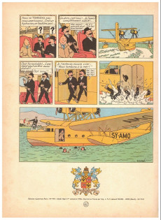 Extrait de Tintin (Historique) -8B18- Le sceptre d'ottokar