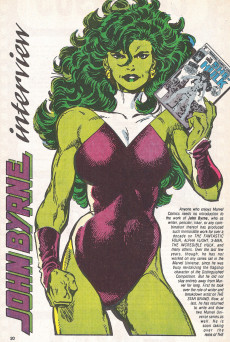 Extrait de Marvel Age (1983) -70- John Byrne's She-Hulk