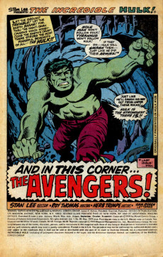Extrait de Marvel Super-heroes Vol.1 (1967) -80- The Green Gargantuan Battles the Mighty Avengers!