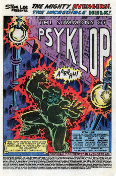 Extrait de Marvel Super-heroes Vol.1 (1967) -90- The Summons of Psyklop!
