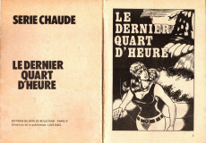 Extrait de Série chaude -1- Le dernier quart d'heure