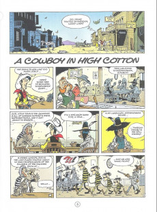 Extrait de Lucky Luke (en anglais) -7977- A cowboy in high cotton