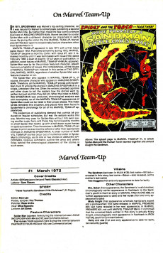 Extrait de The official Marvel index to Marvel Team-Up (1986) -1- Issue # 1