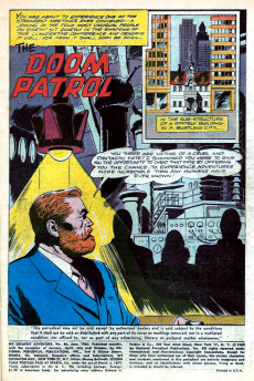 Extrait de My greatest adventure Vol.1 (DC comics - 1955) -80- The Doom Patrol