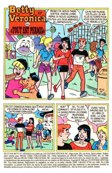 Extrait de Archie Sélection -740- Betty et Véronica - Tout est permis