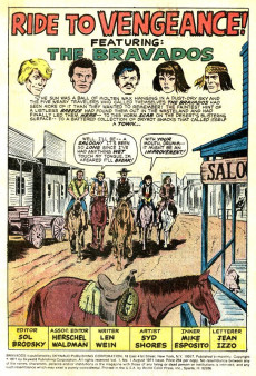 Extrait de Wild Western Action (Skywald Publications - 1971) -HS- The Bravados