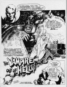 Extrait de Nightmare (Skywald Publications - 1970) -17- The Vampire-Beast Stalks out of Hell!