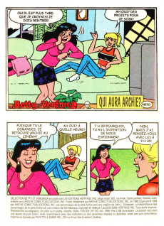 Extrait de Archie Sélection -742- Betty et Véronica - Qui aura Archie ?