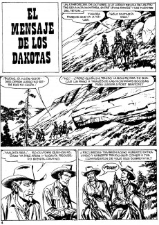 Extrait de Tex (Ediciones Zinco - 1983) -1- El mensaje de los Dakotas