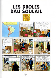Extrait de Tintin (en langues régionales) -14Charentais- les droles dau soulail