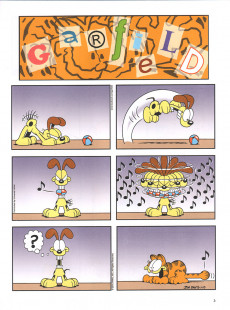 Extrait de Garfield (Dargaud) -71- Garfield a du bleu dans les yeux