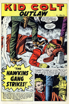 Extrait de Gunsmoke Western (Atlas Comics - 1957) -46- The Hawkins Gang Strikes!/The Man Who Outsmarted Wyatt Earp!