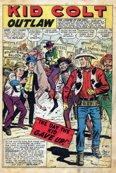 Extrait de Gunsmoke Western (Atlas Comics - 1957) -52- The Day the Kid Gave Up!/Wyatt Earp Turns Badman!