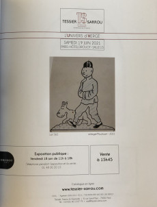 Extrait de (Catalogues) Ventes aux enchères - Tessier, Sarrou & Associés - Tessier, Sarrou & Associés - L'univers d'Hergé - 19 juin 2021 - Paris Hotel Drouot