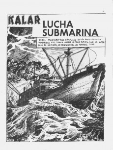 Extrait de Kalar (en espagnol - 1966 - Boixher) -11- Lucha submarina