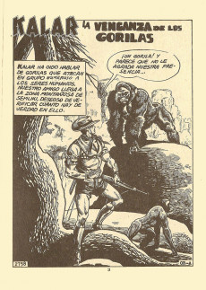 Extrait de Kalar (Extra) (en espagnol - 1969 - Boixher) -12- La venganza de los gorilas